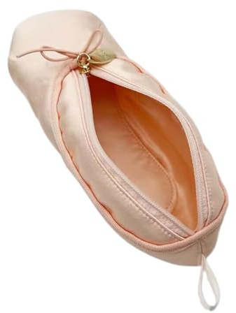 Trousse de maquillage polyvalente en forme de chaussure de ballet, trousse de rangement pour crayons, cadeau pour les amateurs de ballet, sac de rangement pour chaussures de ballet