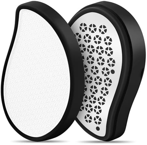 AOGOE 2 in1 Lima per Piedi in Nano Vetro, Professionale Piede di Rimozione Della Pelle Dura, Riutilizzabile Lima per Talloni Screpolati, Rimuove e Ammorbidisce la Pelle con Calli e Talloni Screpolati
