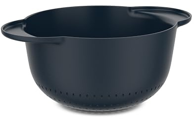 Mepal - Seiher Chef it - Einfacher Abfluss Design verhindert Verstopfung - Rutschfester Boden für zusätzliche Stabilität - Spülmaschinengeeignet - Küchensieb - 3000 ml - Navy