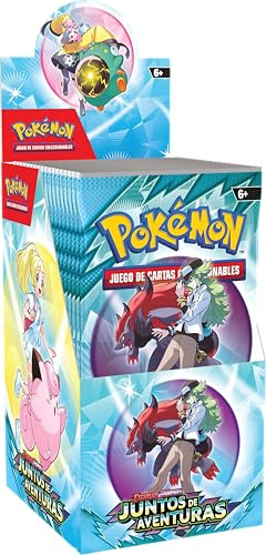 Pokémon-Sammelkartenspiel: Booster-Umschläge von Scharlachrot und Lila, zusammen mit Pokémon TCC-Abenteuern (18 Boosterpacks)