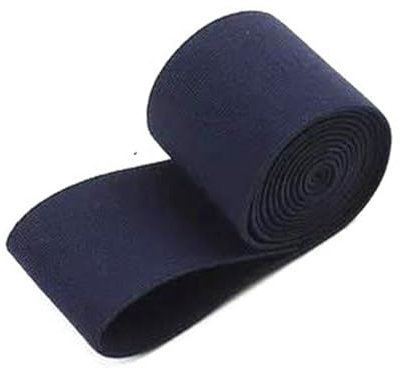 5 metros 40 mm 19 colores más cinturón suave de alta elasticidad y agradable para la piel Banda elástica decorativa Color Nylon Banda de goma Accesorios de ropa,Azul marino,40mm