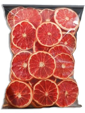 BaiLiSnacky Tè Alla Frutta 100g Fette Di Pompelmo Essiccato Premium Fette Di Arancia Essiccate Di Per Corone Di Natale E D'Avvento Arancia Essiccata Per Cocktail (pompelmo essiccato)