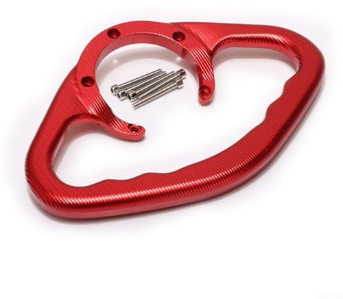HpLive Mango de aluminio para pasajero de motocicleta, para Yamaha FZ1 FZ6 R1 R6 MT-07 para MT-09 XJ6 (rojo)