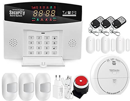Kit Alarma Casa, Wifi GSM Sistema de alarma Tuya Smart Home Security Alarma 4 Control de la aplicación de host inalámbrica(G)