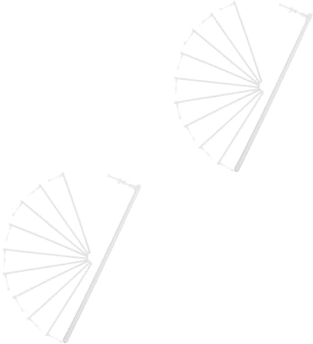DOITOOL 20 Pièces Lot de 10 Tiges en PVC Blanc pour Moulin à Vent DIY, Barres Robustes et Lisses pour Fabrication de Moulins à Vent, Accessoires pour Décoration Extérieure et Loisirs