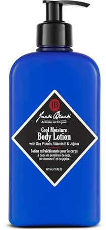 Jack Black Cool Moisture Body Lotion, 16 Fl. Oz. – Soy Protein, Vitamin E & Jojoba – Clean & Fresh Scent, Body Lotion for Dry Skin, Body Moisturizer, Body Cream for Men & Women