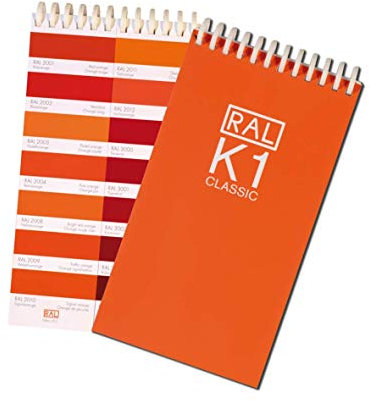 RAL K1 Colour Chart 213 Brilliant Colours in 1 Notebook in 3 Languages