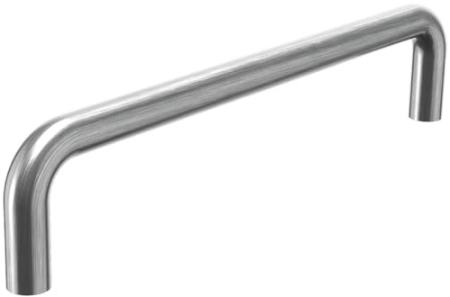 Möbelgriff Küchengriff Schubladengriff massiv Edelstahl ø 8mm Lochabstand 96mm