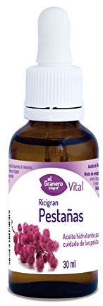 El Granero Integral - Ricigran Pestañas - 30 ml - A Base de Aceite de Ricino - Estimula el Crecimiento de las Pestañas - Apto para Pieles Sensibles - Ideal para Realizar un Masaje