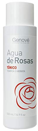 LABORATORIO GENOVE | Agua de Rosas Tónico Facial | Limpia el Rostro | Revitaliza y Tonifica la Piel de la Cara | 500 ml