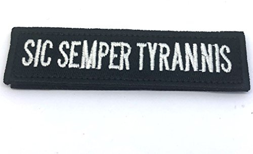 Sic Semper Tyrannis Aufnäher für Airsoft und Paintball, bestickt