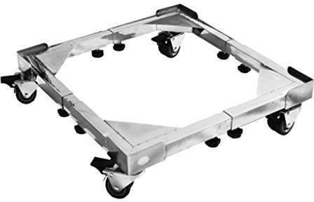 LAXF-Base de Machine à Laver Base de l'appareil Support Universel Multi-fonctionnel Réglable Mobilier Mobile Basique Rouleau de Meubles pour Sèche-linge Machine à Laver Réfrigérateur Gris