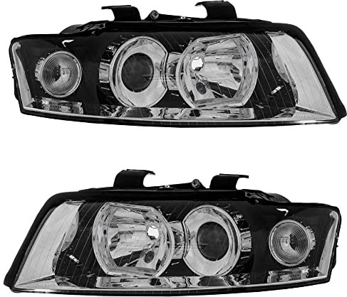 Juego de faros delanteros izquierdo y derecho, xenón D1S/H7 para modelo A4 8E2 B6 8E5