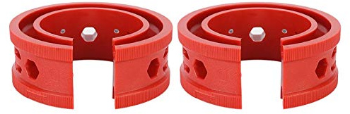 Absorber Feder Stoßstange, Universal Auto Stoßdämpfer Puffer Dämpferfeder Stoßfänger Stoßstange SEBS Red Stoßdämpferfeder Pufferfeder Kissen Werkzeughalter für die meisten Fahrzeuge Typ A-E, Rot(D)
