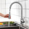 CECIPA Rubinetto Lavello Cucina, Miscelatore Cucina con Doccetta Estraibile 2 Modalità Acqua, Rubinetto Cucina Acciaio Inox Girevole a 360°, Risparmio Idrico, Spazzolata