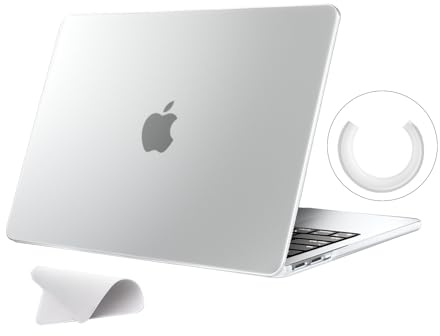eleger Nicht-starre Hülle kompatibel mit MacBook Pro 13 Zoll M2 M1 A2338 A2251 A2289 A2159 A1989 A1708 A1706, Ausgabe 2022-2016, bruchsicher Case, matt klar