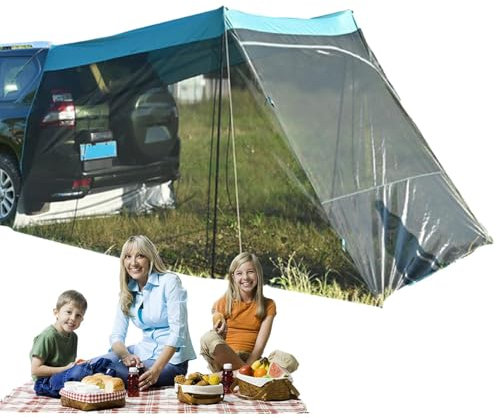 Auto-Campingzelt, SUV-Zelte für Camping - Sichtschutznetz, UV-Schutz, Auto-Markise, Heckklappenzelt | UV-Schutz, winddichtes Autodach, Campingzelt für SUV-Autos, Schrägheck, Limousine, Outdoor-Reisen
