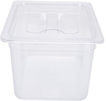 Slow Cooker - Contenitore con coperchio, in plastica, 12 l, per alimenti a cottura lenta, per la maggior parte dei fornelli
