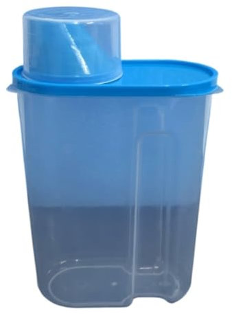 Flingdispenser Ris Matförvaringsbehållare Spannmålsdispenser Matförvaringsbehållare Med Lock Livsmedelsdispenser(Blue,2.5L)