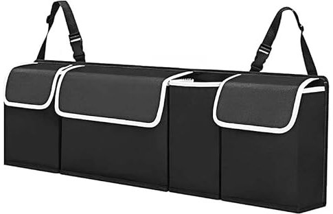 ARRYEDCN Auto Kofferraum Organizer, für FIAT 500 500L 500X 2011-2021 Faltbarer Auto Aufbewahrungstasche Rücksitz Kofferraumtasche Aufbewahrungsbox