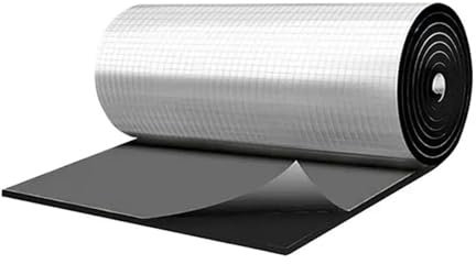 Isolation phonique Thermique Tapis Insonorisant pour Voiture Rouleau en Aluminium 50 X 200 Cm Isolation Thermique Isolation Phonique Rembourrage Absorbant pour Sol