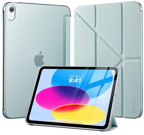 CoBak skyddshölje för iPad A16 11:e generation 11 tum 2025 och iPad 10:e generation 10,9 tum 2022 – skyddshölje med flerställningsställ porträttläge, penna-hållare och automatisk in-/urkoppling