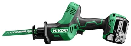 HiKOKI CR18DAJJZ 18V Cordless 130mm Reciprocating Saw Set, with 2 x 5.0Ah Li-Ion Batteries, UC18YFSL Charger and Case