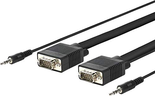 VivoLink provgas10 10 m VGA (D-Sub) + 3.5 mm VGA (D-Sub) + 3.5 mm Noir câble vga – Câbles VGA (VGA (D-Sub) + 3.5 mm, VGA (D-Sub) + 3.5 mm, Masculin, Masculin, Droit, Droit)