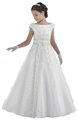 Beyonddress flicka blomflicka klänning prinsessa golv för brudtärnor bröllop klänning spets första kommunionklänning lång