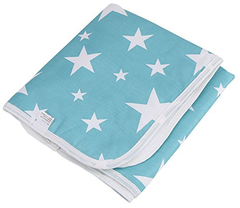 Almohadilla de Colchón Cuna de Bebé Infant Funda de Algodón Orina Alfombra Impermeable Pañales Protector Hoja Cama Almohadillas para Orejas Lavable Incontinencia Reutilizables(Estrellas de ensueño)