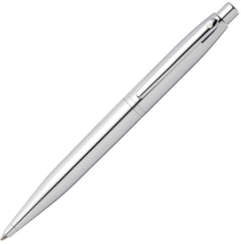 Sheaffer Sagaris - Refillable fountain pen, medium nib, engraved chrome finish, polished chrome trim