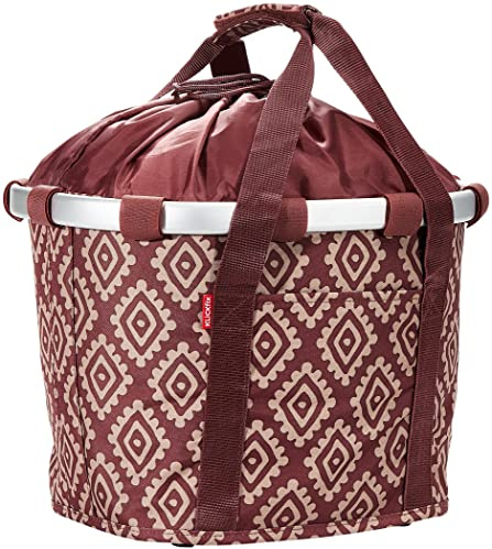 KLICKFix Bikebasket Fahrradkorb, Diamonds Rouge, 28 x 26 x 35 cm, 15 l