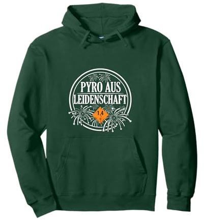 Silvester Pyro aus Leidenschaft Feuerwerk Pullover Hoodie