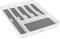 FiNeWaY 6 Compartment Cutlery Tray Kitchen Drawer Organiser Utensils Spoon Fork Holder Plastic Storage Rack Kitchen Tableware Tray