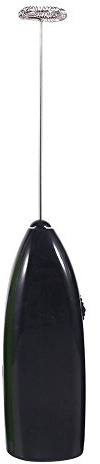 Elektrischer Milchaufschäumer Stab, Batteriebetriebener Milk Frother Manuell Milchschäumer Aufschäumer Mini Mixer Milchschaum Eiermixer für Morgendlichen Kaffee Cappuccino Heiße Schokolade[Schwarz]