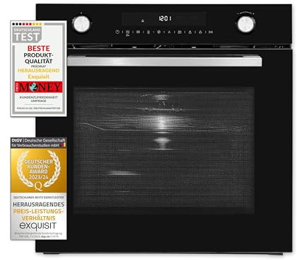 Exquisit Mikrowelle EBEM 797-H-030 schwarz | Einbau-Mikrowelle | 70 Liter Volumen | Schwarz