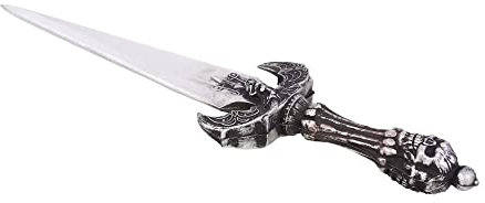 Stylex Realistic Foam Weapons Halloween Cosplay Fancy Dress Props Accessories (Vampire Dagger), Silver, Brown, Grey (Grau Grau), Real Red (t_546)