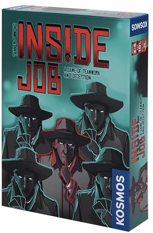 Thames & Kosmos Inside Job, Cooperative Card Game, Family Games for Game Night, Social Deduction Games for Adults and Kids, For 3 to 5 Players, Age 10+, Mulicolour