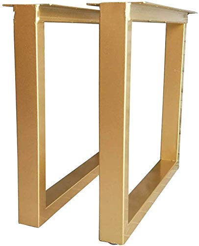 CAZARU Möbelbeine Moderne industrielle Tischbeine, verstellbares Bein aus schwarzem Metall, Werkbank, Esstischbeine, DIY-Möbel, 2 Stück