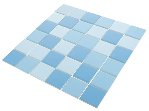 Piastrella Mosaico Ceramica Decorativa Piscina per Cucina | Effetto Tridimensionale, Lavorazione Accurata, Uso Versatile per Parete e Ambienti Interni o Esterni