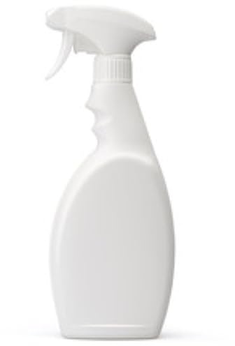 UK GROW- White Spray Bottles HDPE - Trigger Sprayer, Available in 250ml, 500ml, 750ml, and 1Ltr Sizes (500ml, 3 Bottle)
