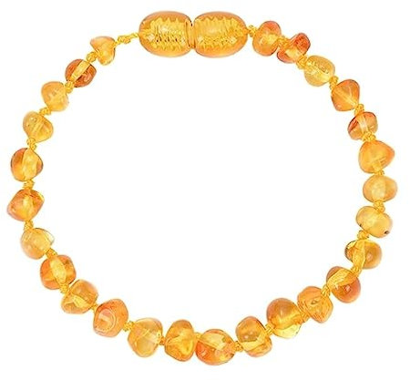 KnSam Bernstein Armbänder für Pärchen | Perlen Armbänder Naturstein | Tolle Geschenkidee | 19CM