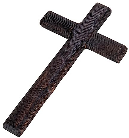 Stronrive Wandkreuze Jesus Kreuz, Katholisches Kruzifix Jesus Christus Holzkreuze, Religiöse Heimdekoration, Rustikales Christliches Wandkreuz Für Meditation Beten