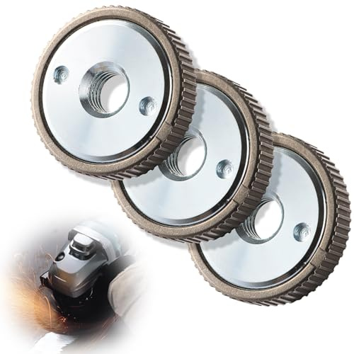 VIDETOL 3 Pièces Écrou de Serrage Rapide M14, Meuleuse D'angle Accessoires, Ecrou de Serrage Rapide M14 pour Toutes les Meuleuses D'angle