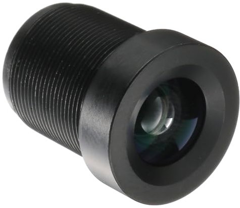 Sourcing Map 6mm CCTV Camera Lens 1080P F2.0 FPV Wide Angle Security Camera Lens M12 Mount, Black