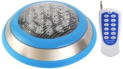 IP68 Pool RGB Lampe Pool Licht Led Unterwasser Schwimmbad Licht AC12V 24V Fernbedienung Wasser Brunnen Licht Wasserdicht lichter (Color : Colorful remote, Size : 36W)