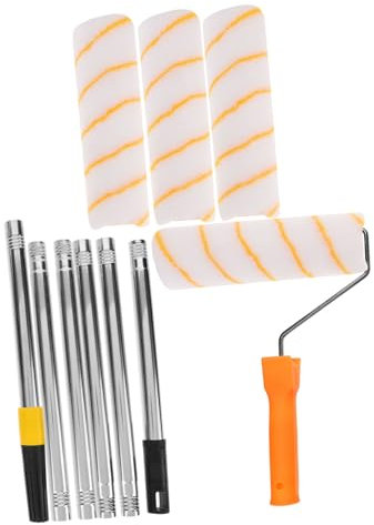 Yardenfun Ersatz-farbrollerhülle Für Kleine Tragbare Farbroller Farbrollerzubehör Für Malerbedarf Im Haus Glattes Finish Ohne Streifen Geeignet Für Latex Und Ölfarben