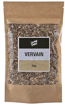 Lowhill Valley Vervain Herbal Infusion - Cut and Dried Verbena Officinalis - Loose-Leaf Herbal Tea - For Relaxation & Mental Well-Being Support - 100% Natural - 50g