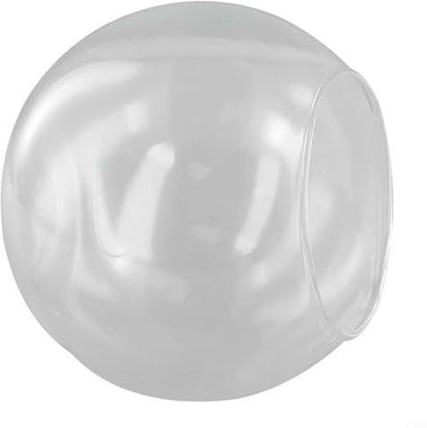 ComfyHarbor 1 sfera in vetro borosilicato trasparente, design unico e aperto, vaso trasparente per piante grasse e altri usi decorativi in casa o in negozio (C)