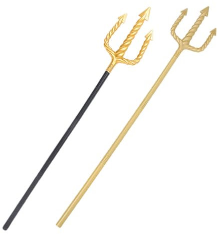 VANZACK 2pezzi Tridente Per Ragazza Forchetta Tridente Finto Accessorio Costume Da Per Cosplay Halloween e Carnevale